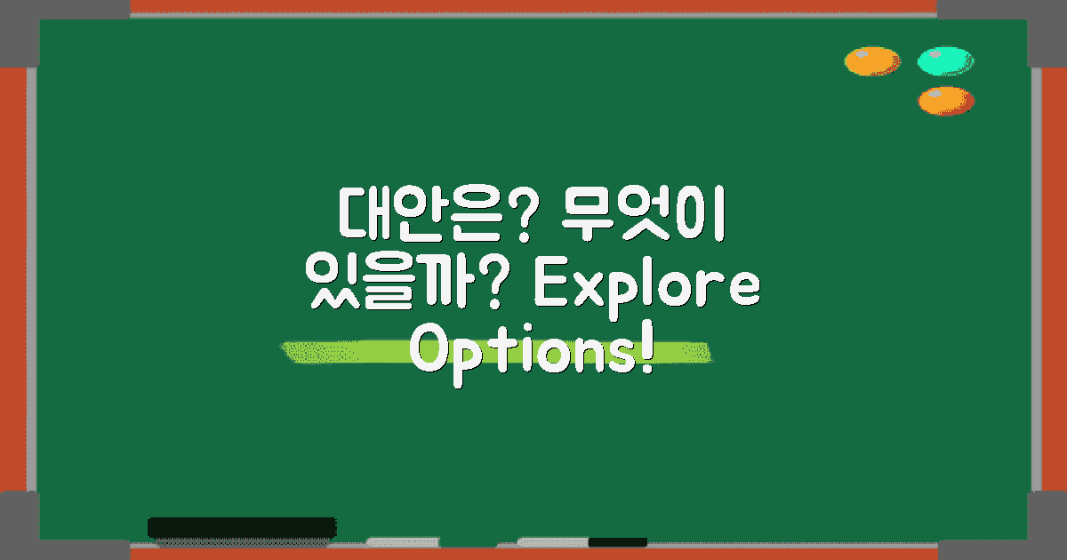 대안은 무엇이 있을까?