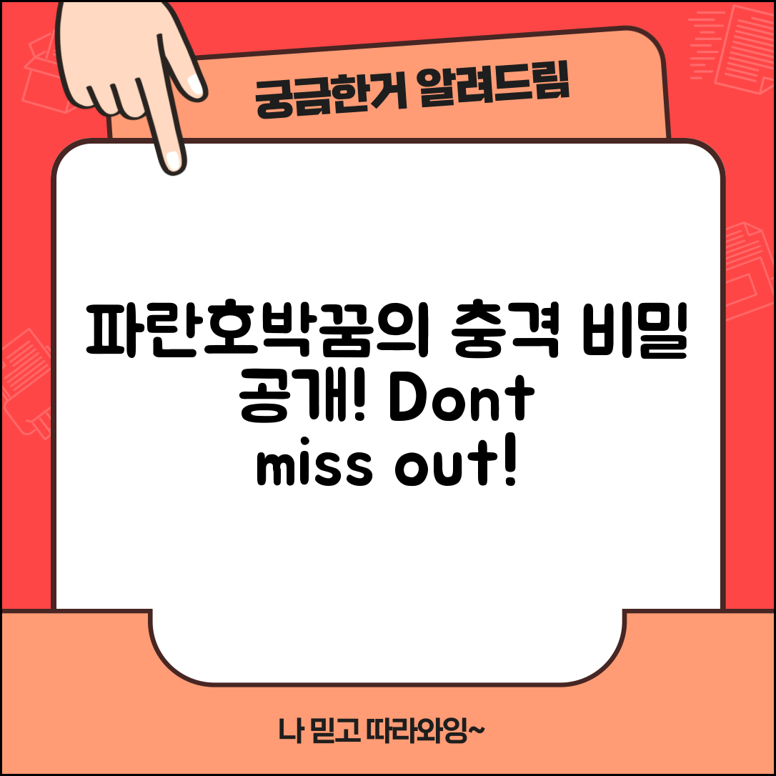 충격적인 파란호박꿈의 비밀, 지금 공개합니다!