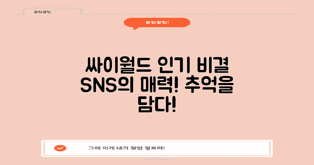 싸이월드의 인기 요소