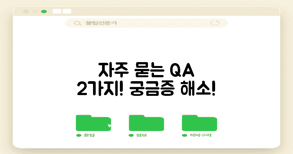 2가지 자주 묻는 질문