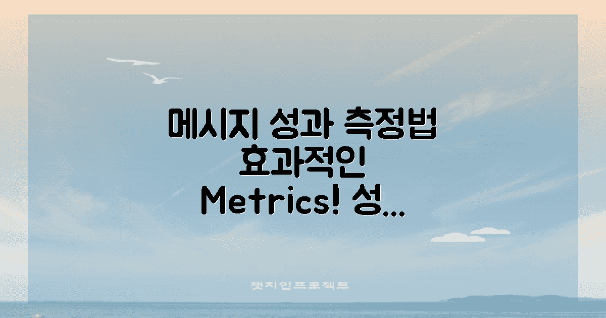 메시지 성과는 어떻게 측정하나?