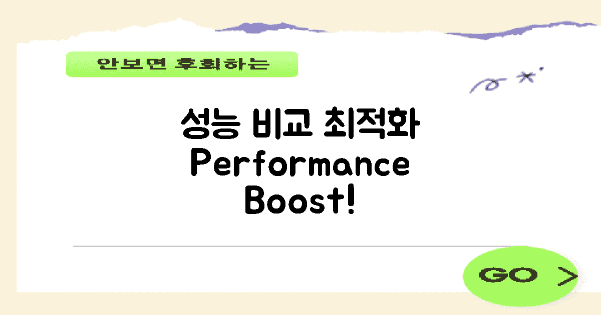 성능 비교와 최적화