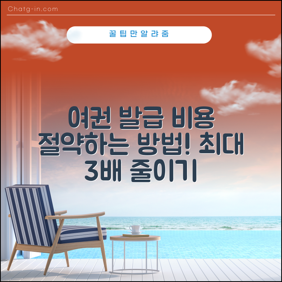 여권 발급 비용, 절약할 수 있는 방법은?