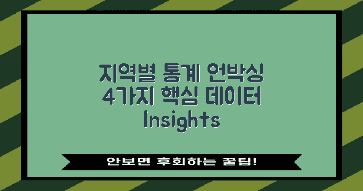 4가지 지역별 통계