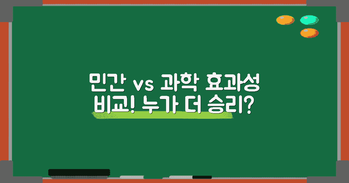 효과성 비교: 민간 vs 과학