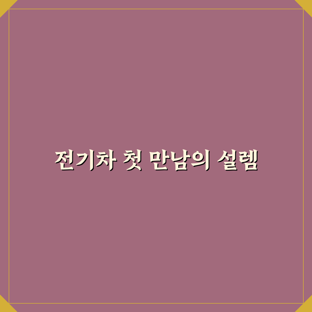 전기차 급발진 이슈 경험하며 느낀 솔직후기