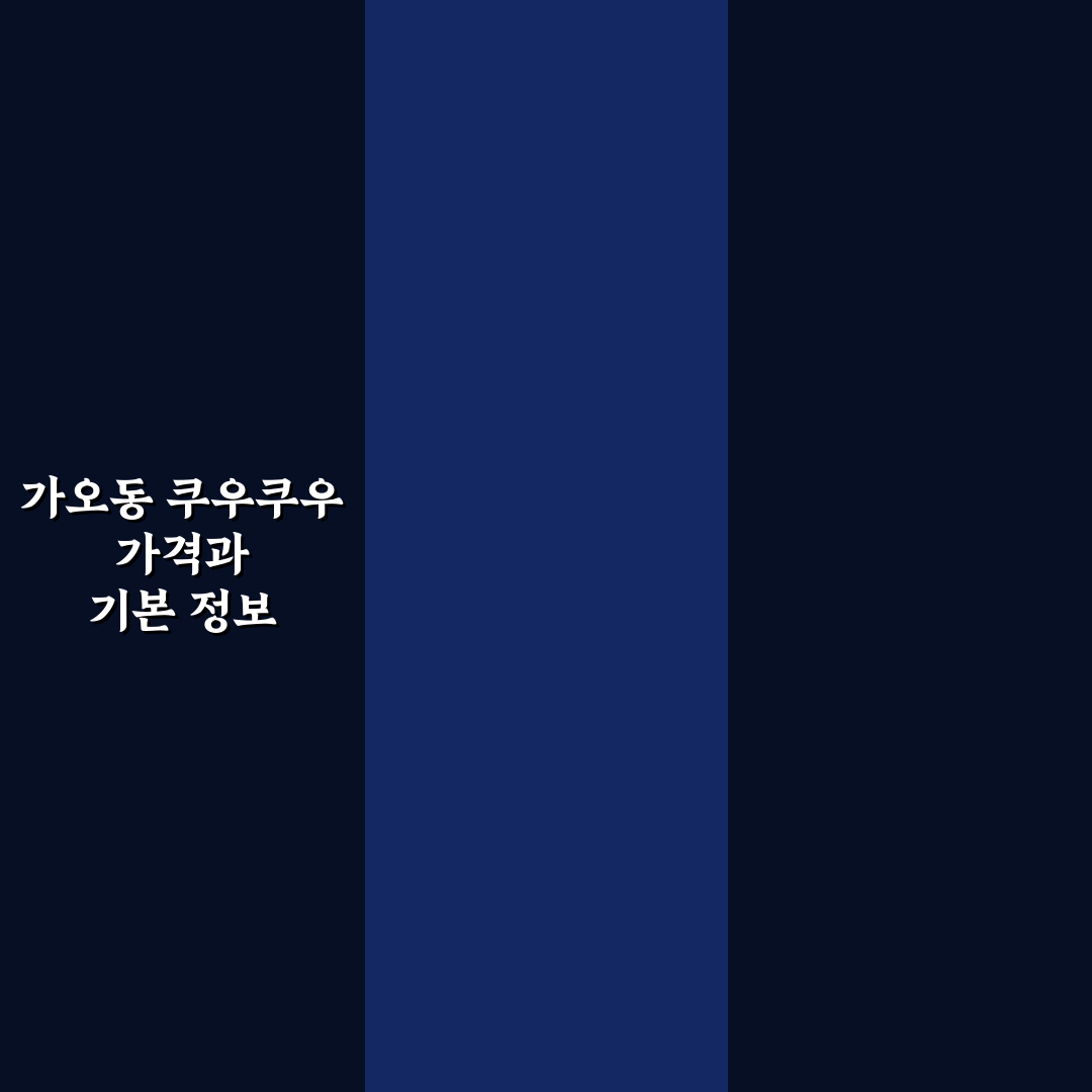 가오동 쿠우쿠우 가격과 메뉴 정보 쉽게 알려드려요