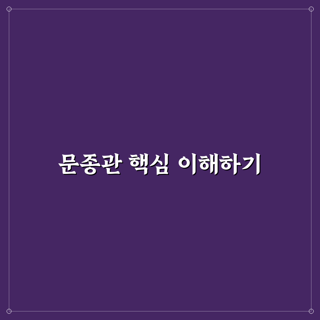 문종관 비교와 판단을 위한 5가지 핵심 체크포인트