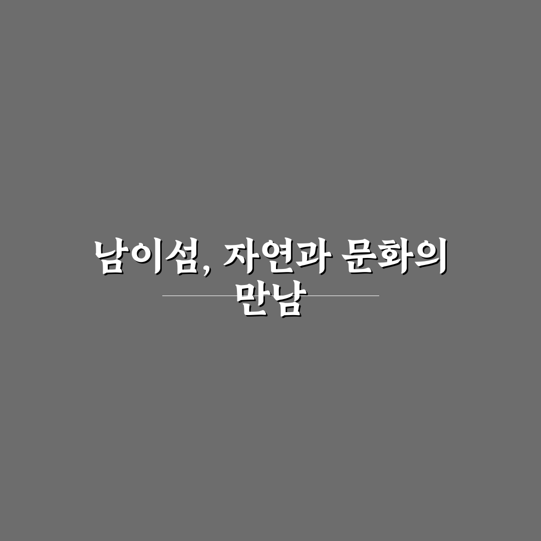 남이섬 해와달 비교 분석과 방문 전 체크포인트 총정리