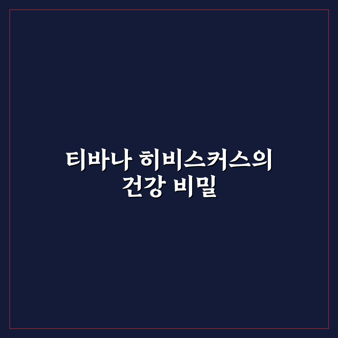 티바나 히비스커스 차 선택을 위한 5가지 비교 기준