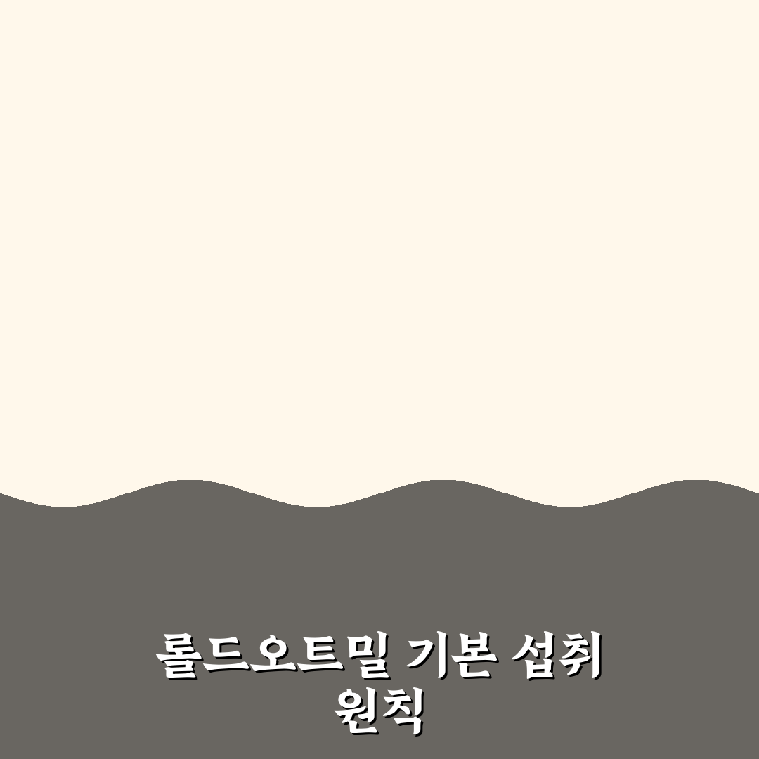 롤드오트밀 먹는법 5가지 기준별 비교와 분석 가이드