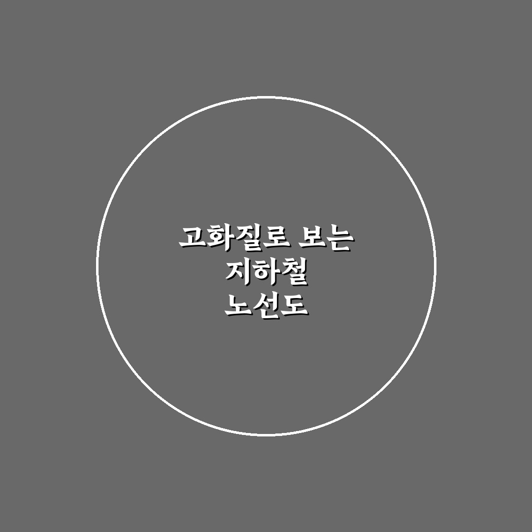 수도권 지하철 노선도 고화질 비교와 활용 가이드 5가지