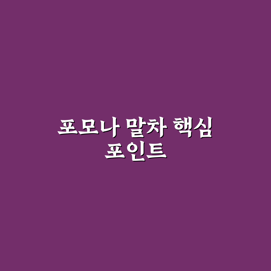 포모나 말차 품질 비교와 맛 분석 가이드 5가지 기준