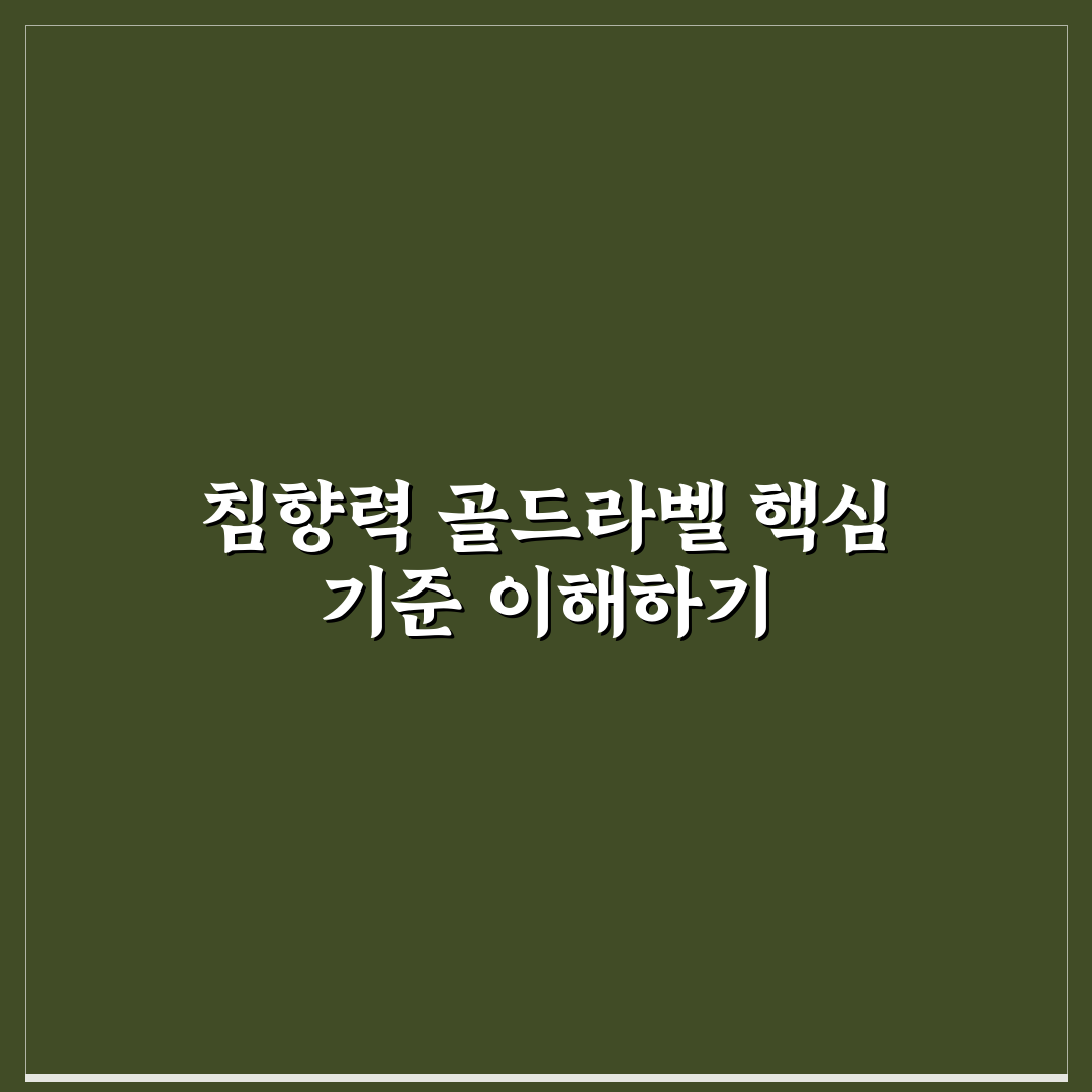 침향력 골드라벨 비교와 분석을 통한 구매 판단 가이드