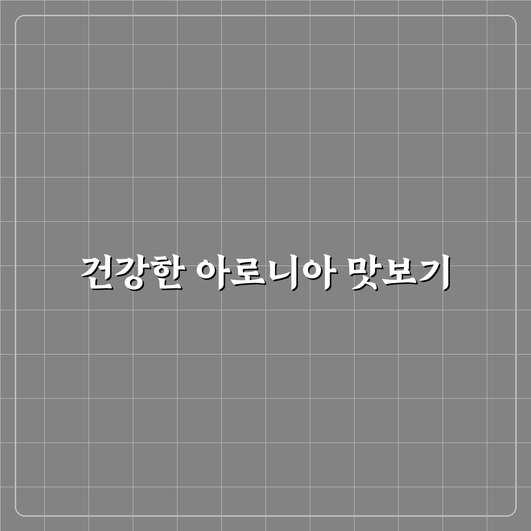 아로니아 쨈 만드는 법 5가지 기준 비교 분석 가이드