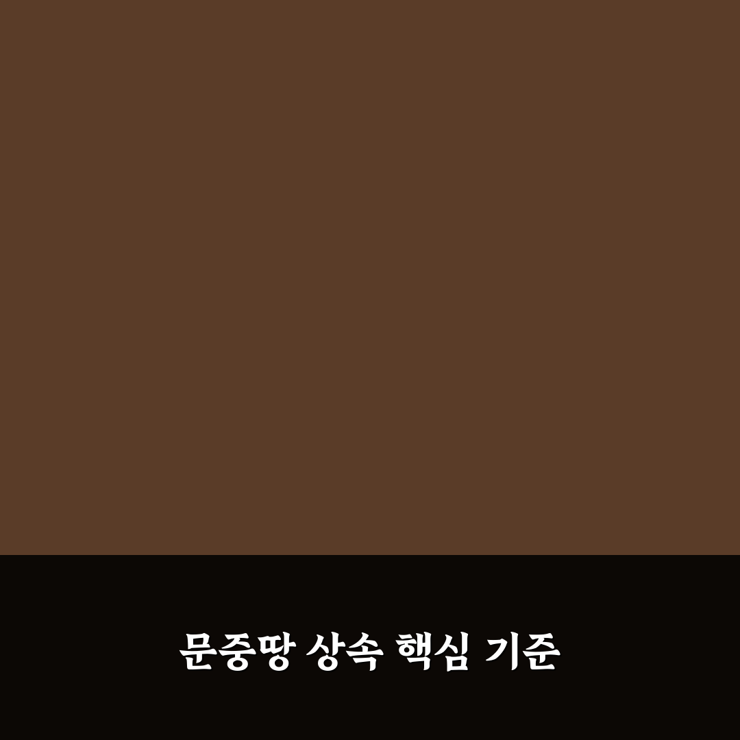 문중땅 상속 절차와 분쟁 해결 기준 5가지 분석