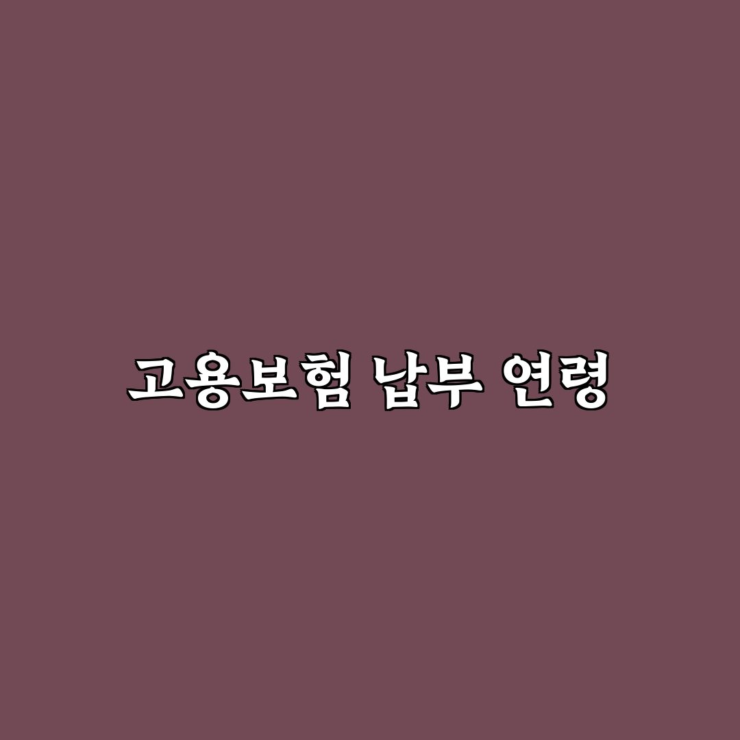 고용보험 몇살까지 납부 꿀팁 정리해드려요